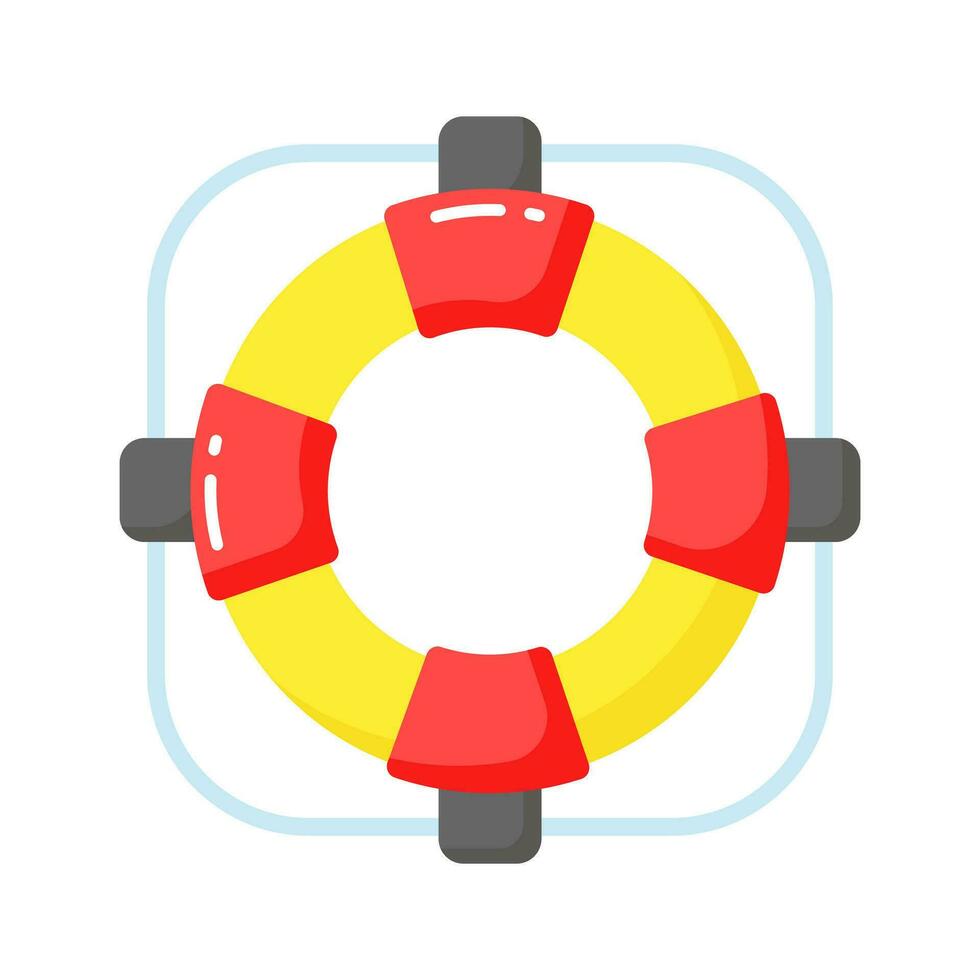 Have a look at this trendy icon of lifebuoy in modern style, easy to us icon vector