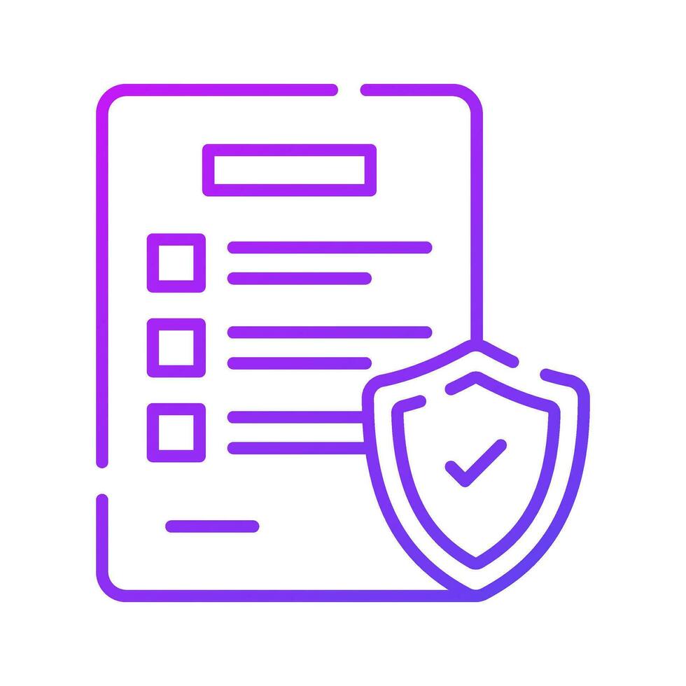 Check this beautifully design icon of insurance policy in trendy style vector