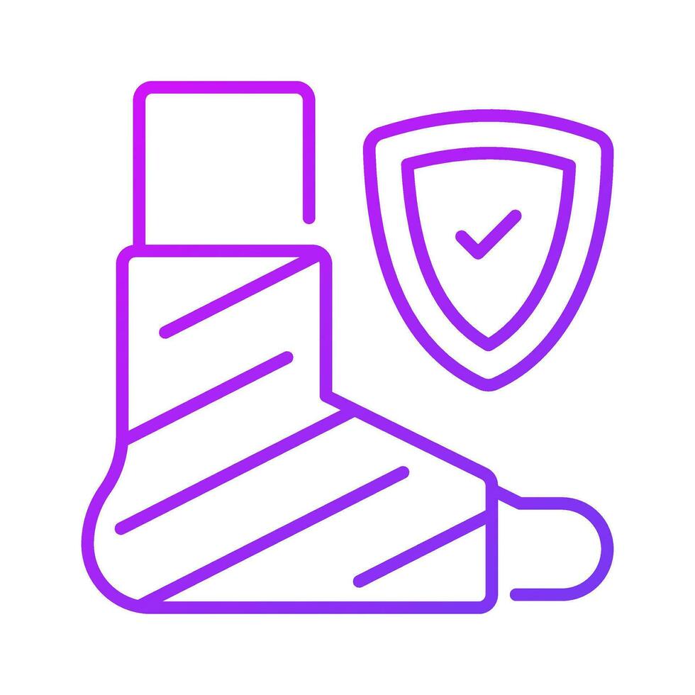 Check this carefully crafted icon of injury insurance in modern style, disability insurance vector