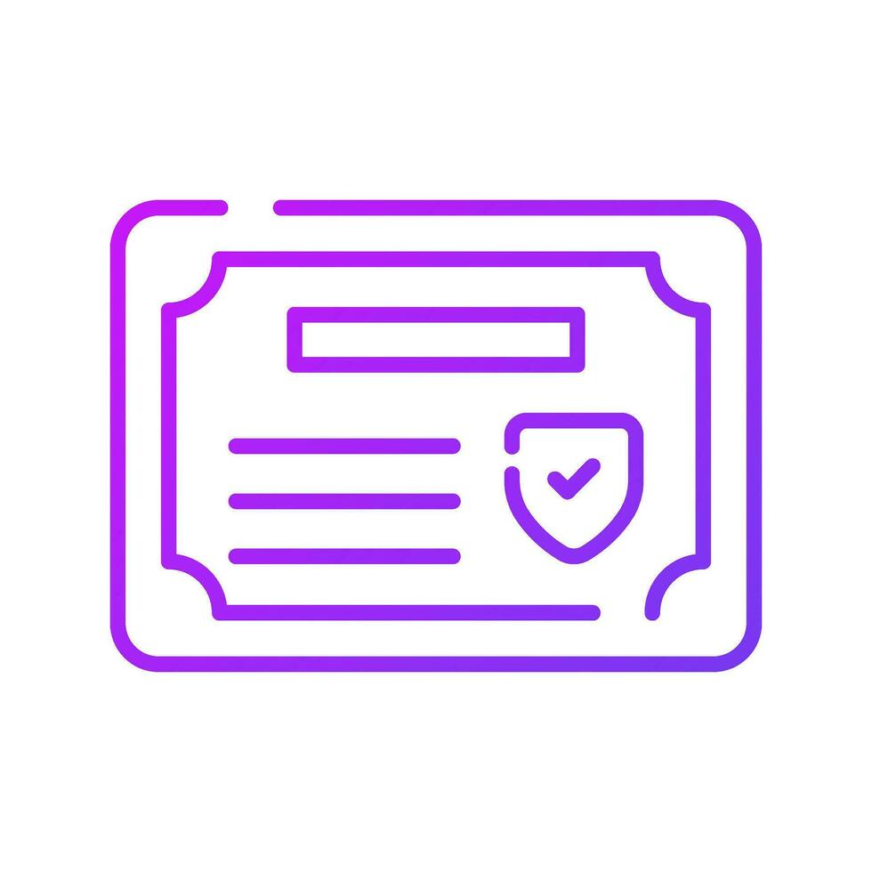 Get your hold on this carefully designed icon of business certificate, business degree vector