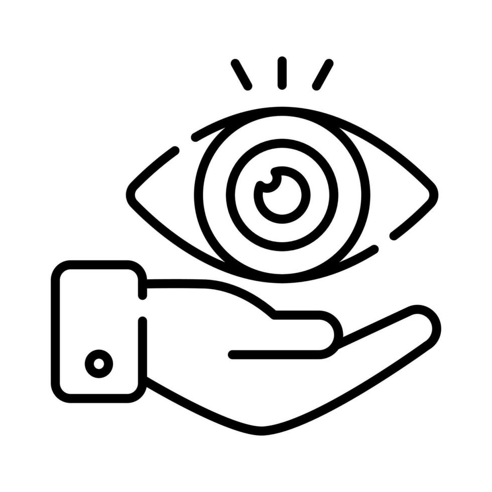 ojo cuidado icono, oftalmología vector diseño aislado en blanco antecedentes