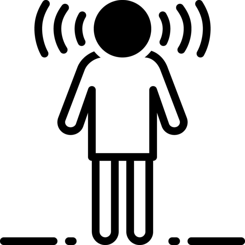 solid icon for aware vector