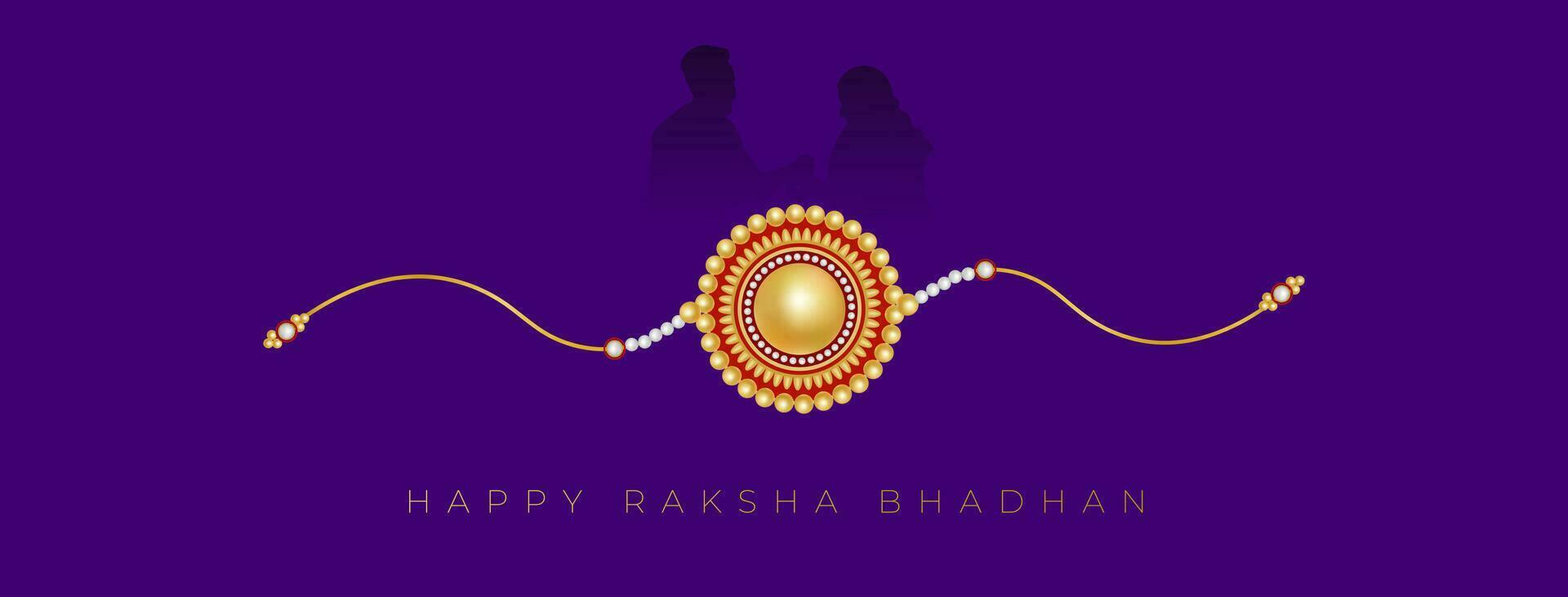 decorado rakhi para indio festival de hermano y hermana unión celebracion raksha Bandhan vector