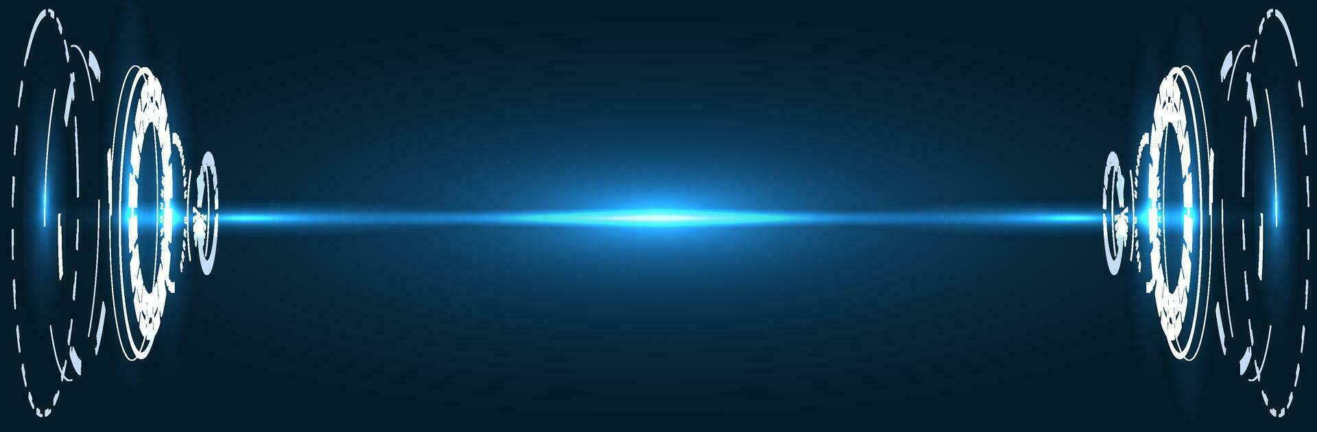 Futuristic circle vector HUD interface screen design. Abstract style on blue background. Abstract vector background. Abstract technology communication design innovation concept background.