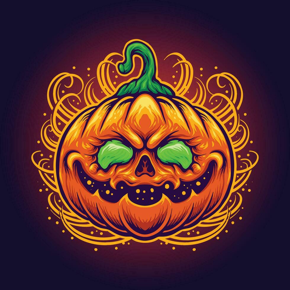 Halloween Jack O Lantern Illustration vector