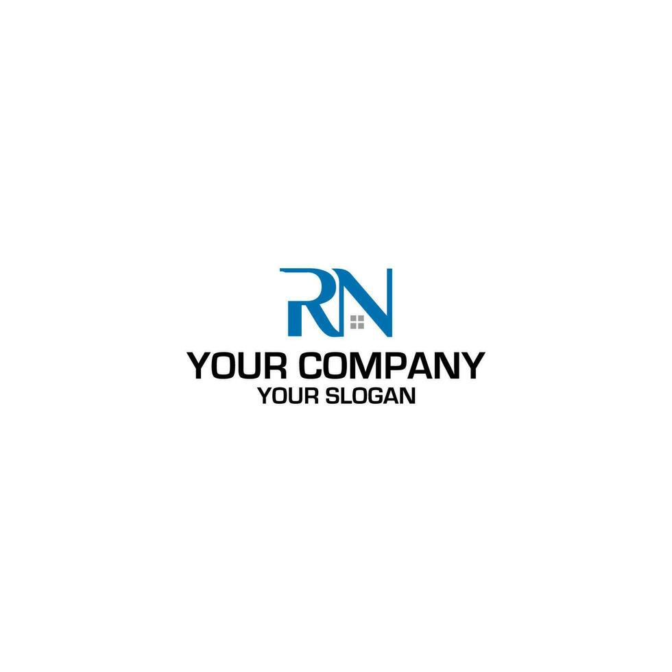 RN Home Logo Design Vector