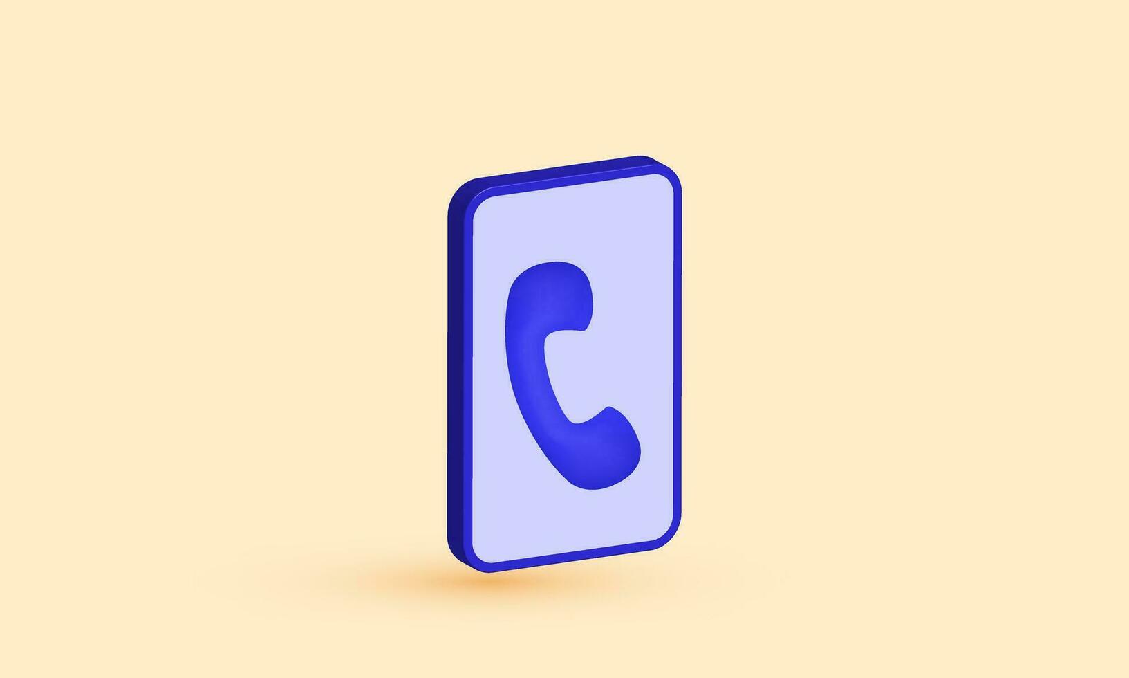 illustration creative smart phone call icon symbols isolated on background vector