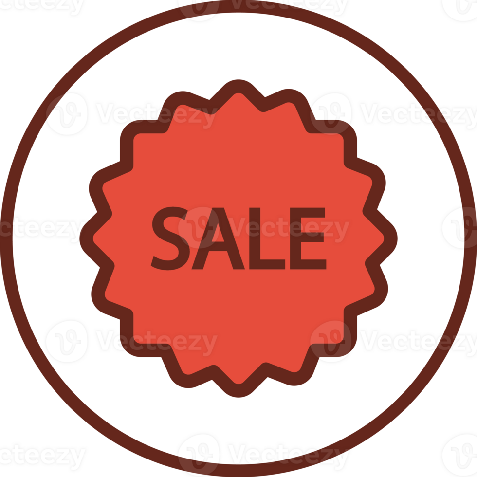 sale tag flat icon in circle. png