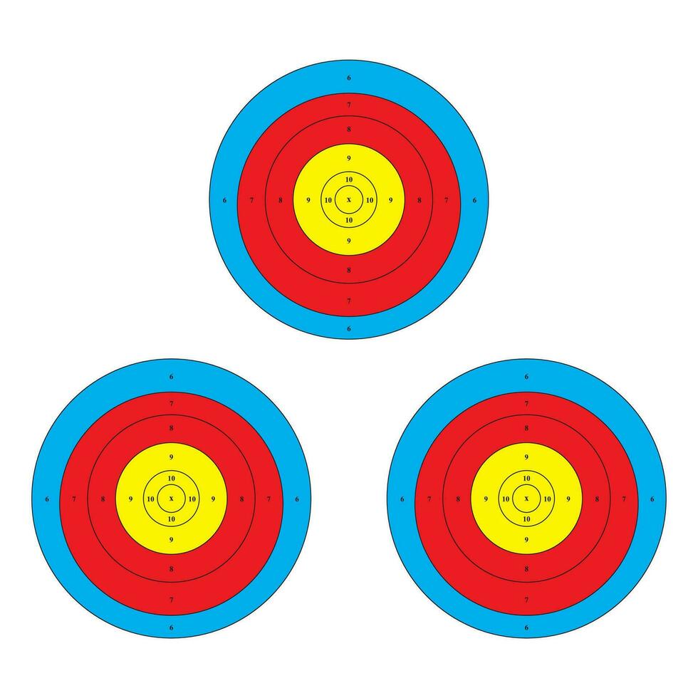 Triple Face Target vector