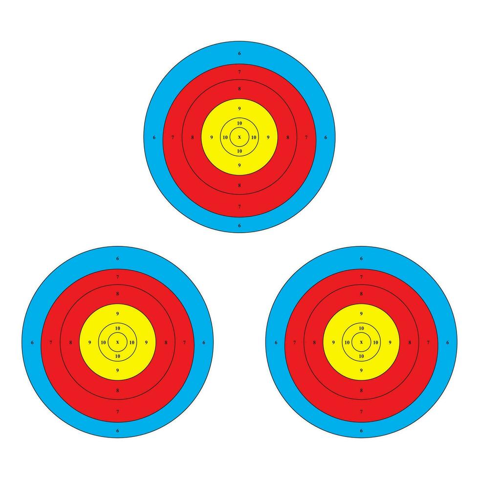 Triple Face Target vector