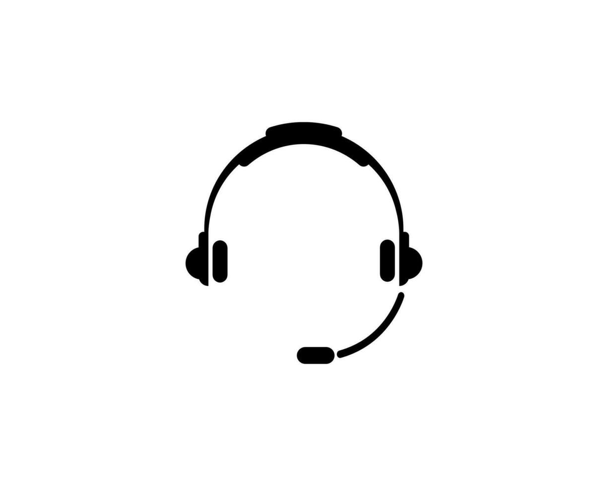 auriculares icono vector ilustración logo modelo para muchos objetivo. aislado en blanco antecedentes