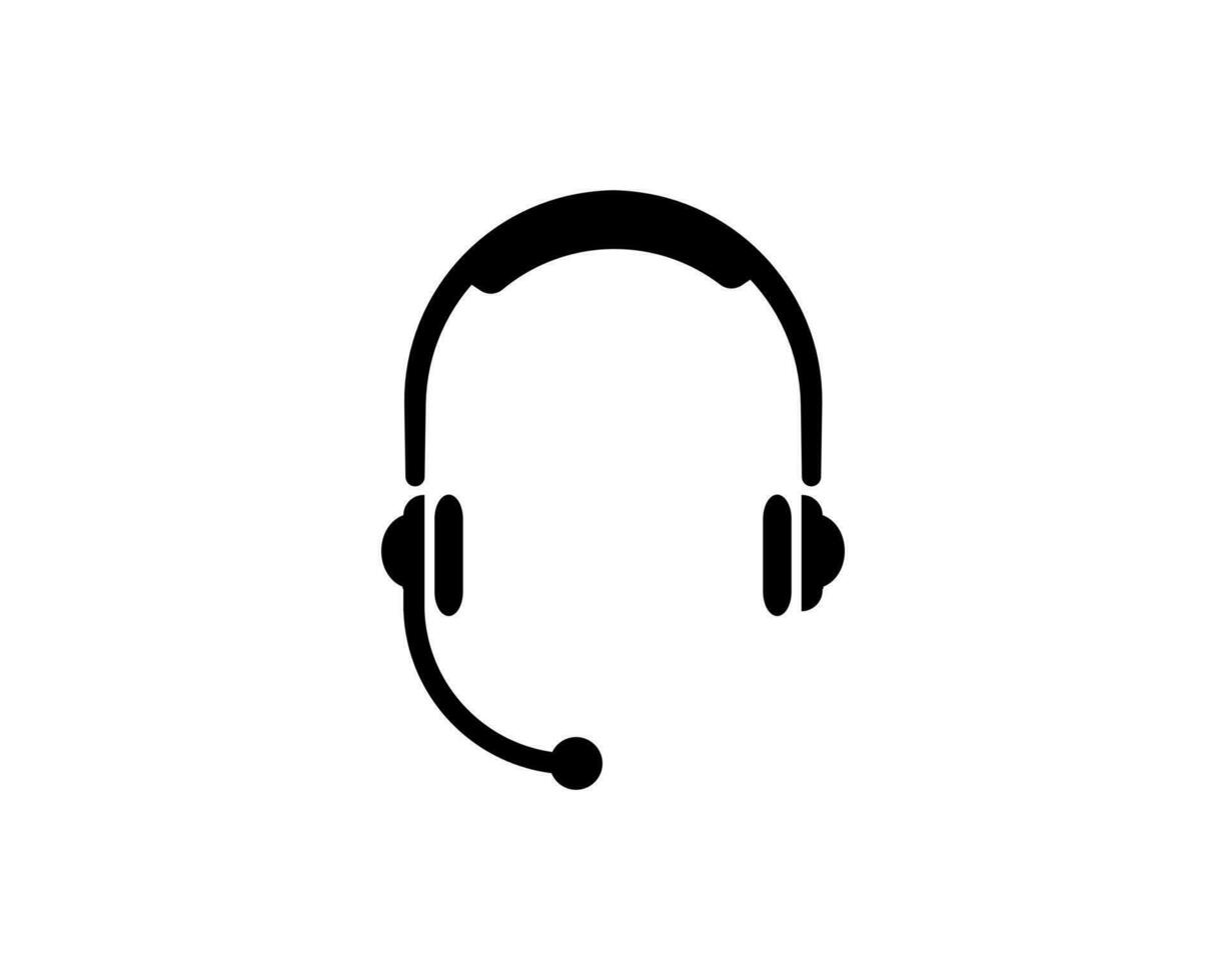 auriculares icono vector ilustración logo modelo para muchos objetivo. aislado en blanco antecedentes