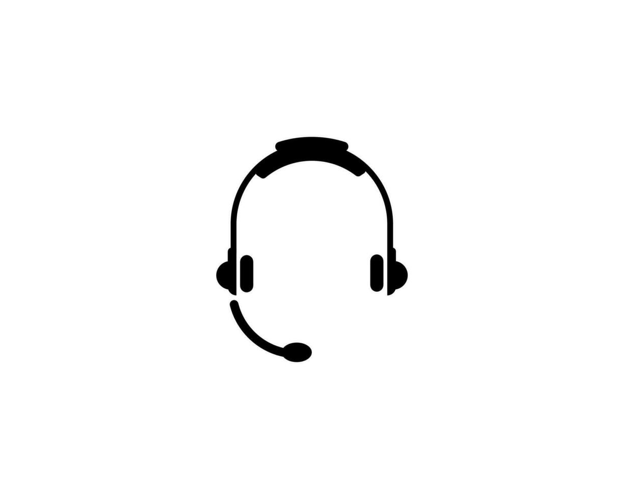 auriculares icono vector ilustración logo modelo para muchos objetivo. aislado en blanco antecedentes