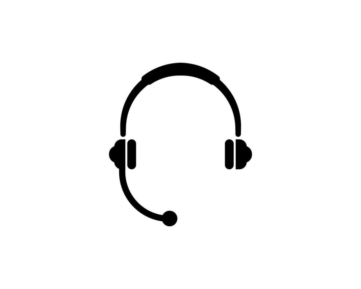 auriculares icono vector ilustración logo modelo para muchos objetivo. aislado en blanco antecedentes