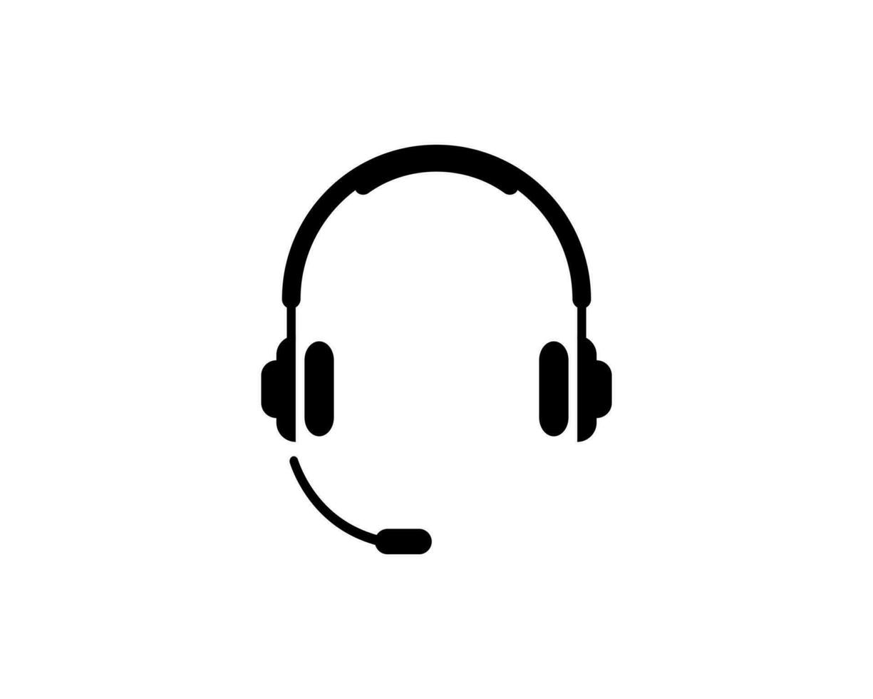 auriculares icono vector ilustración logo modelo para muchos objetivo. aislado en blanco antecedentes