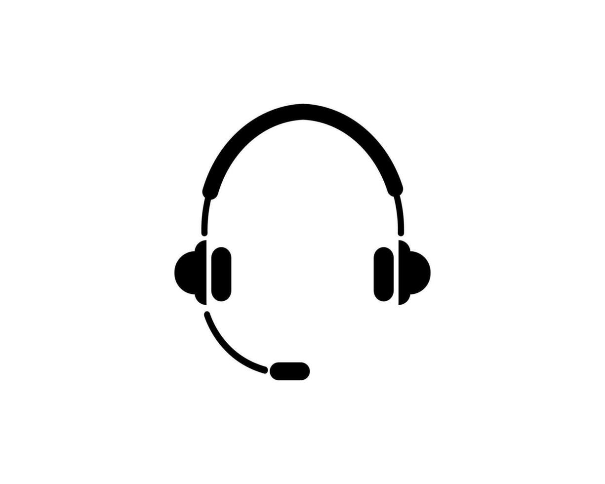 auriculares icono vector ilustración logo modelo para muchos objetivo. aislado en blanco antecedentes