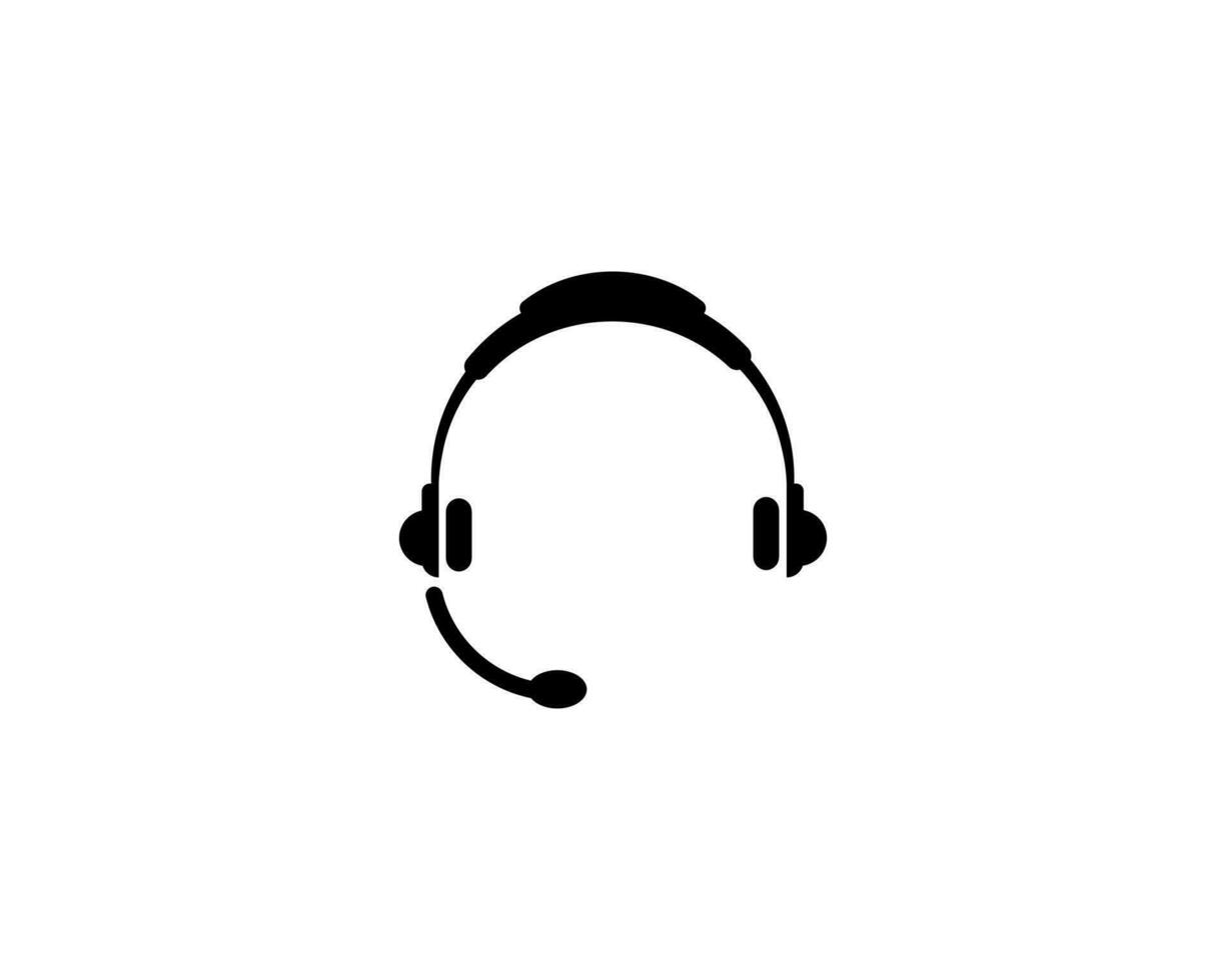 auriculares icono vector ilustración logo modelo para muchos objetivo. aislado en blanco antecedentes