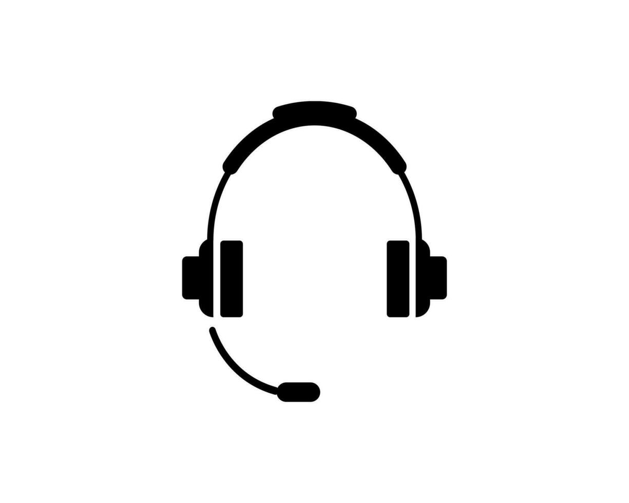 auriculares icono vector ilustración logo modelo para muchos objetivo. aislado en blanco antecedentes