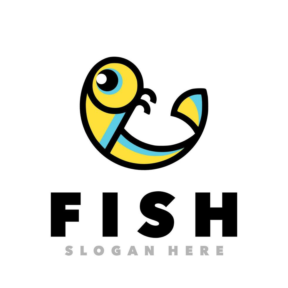 Fish simple design vector