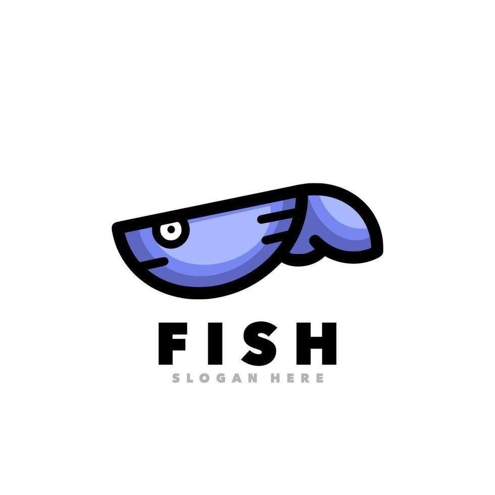Fish simple design vector