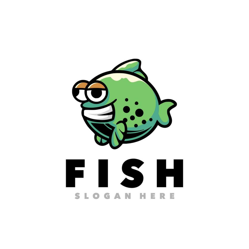 Puffer fish logo vector