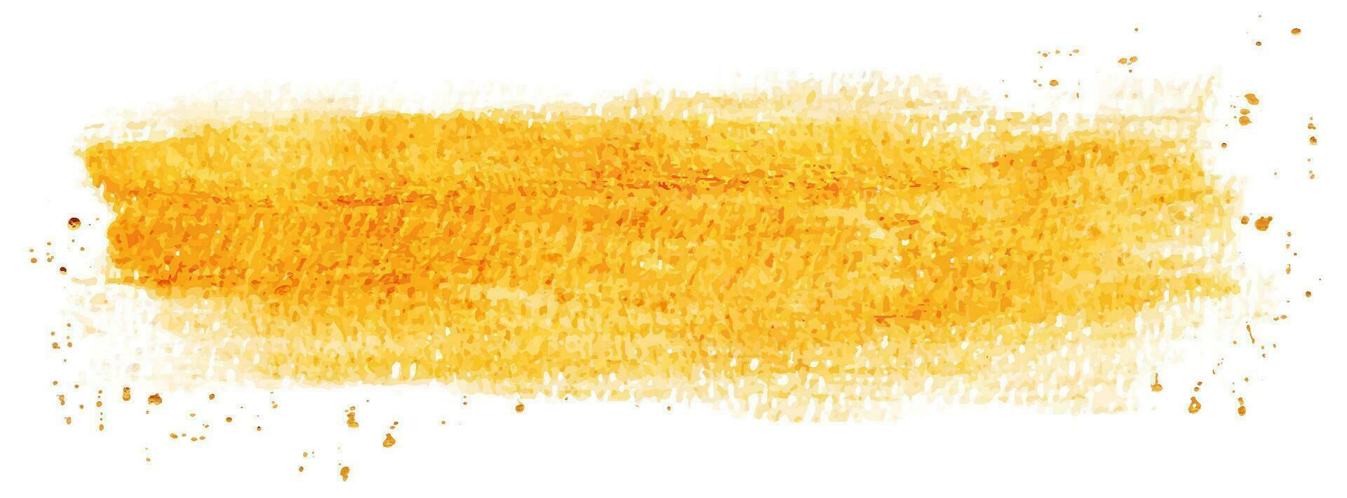 Abstract art design with gold paint and golden sparkle splash vector