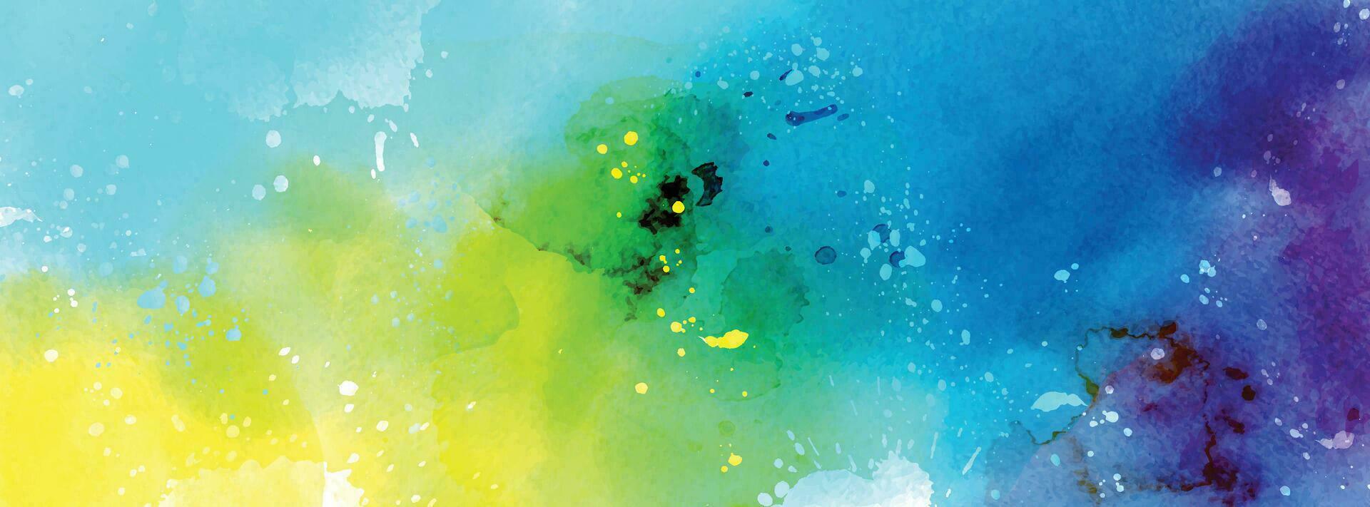 Abstract surface of bright color splash watercolor vector