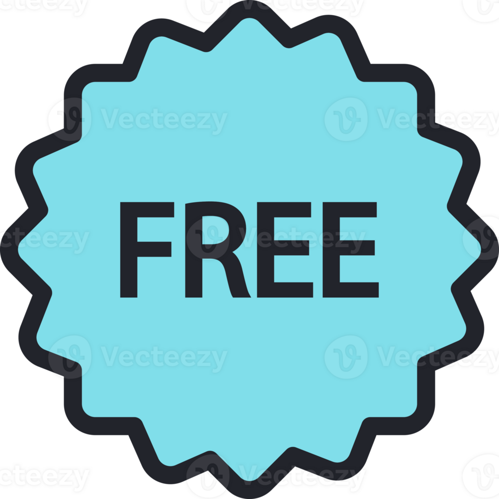 free tag flat icon. png