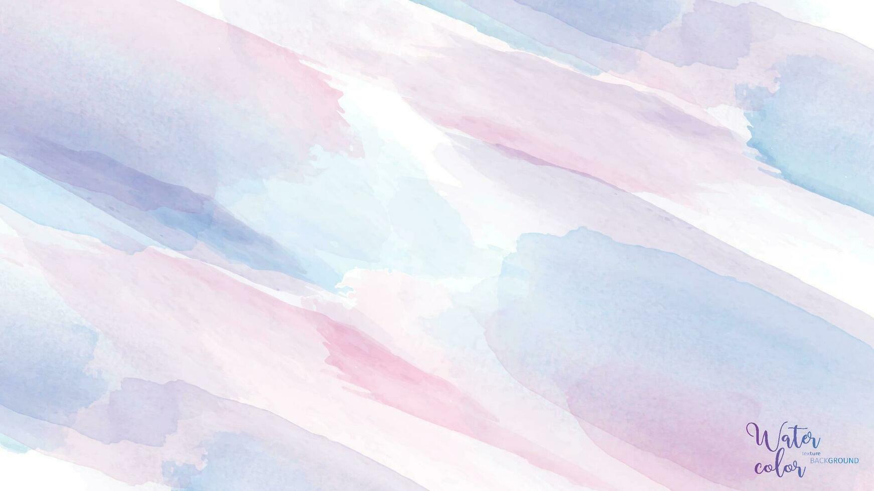 Light pastel watercolor brush background vector