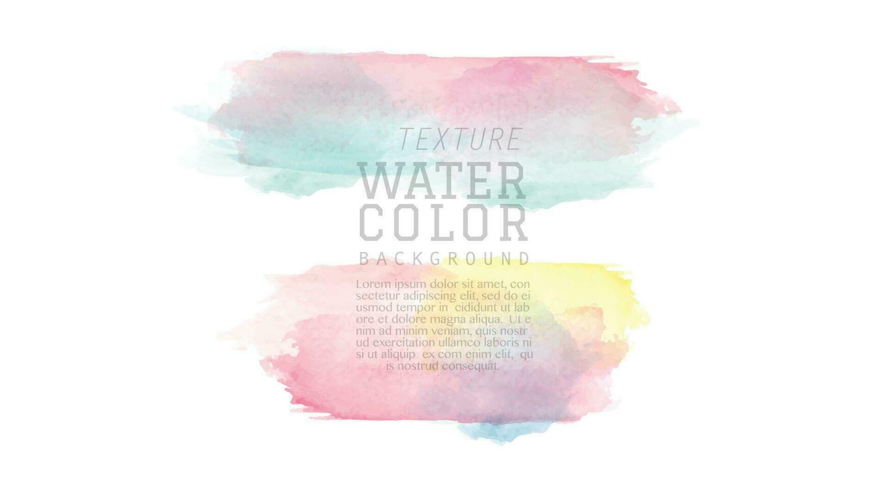 Colorful abstract brush watercolor background vector