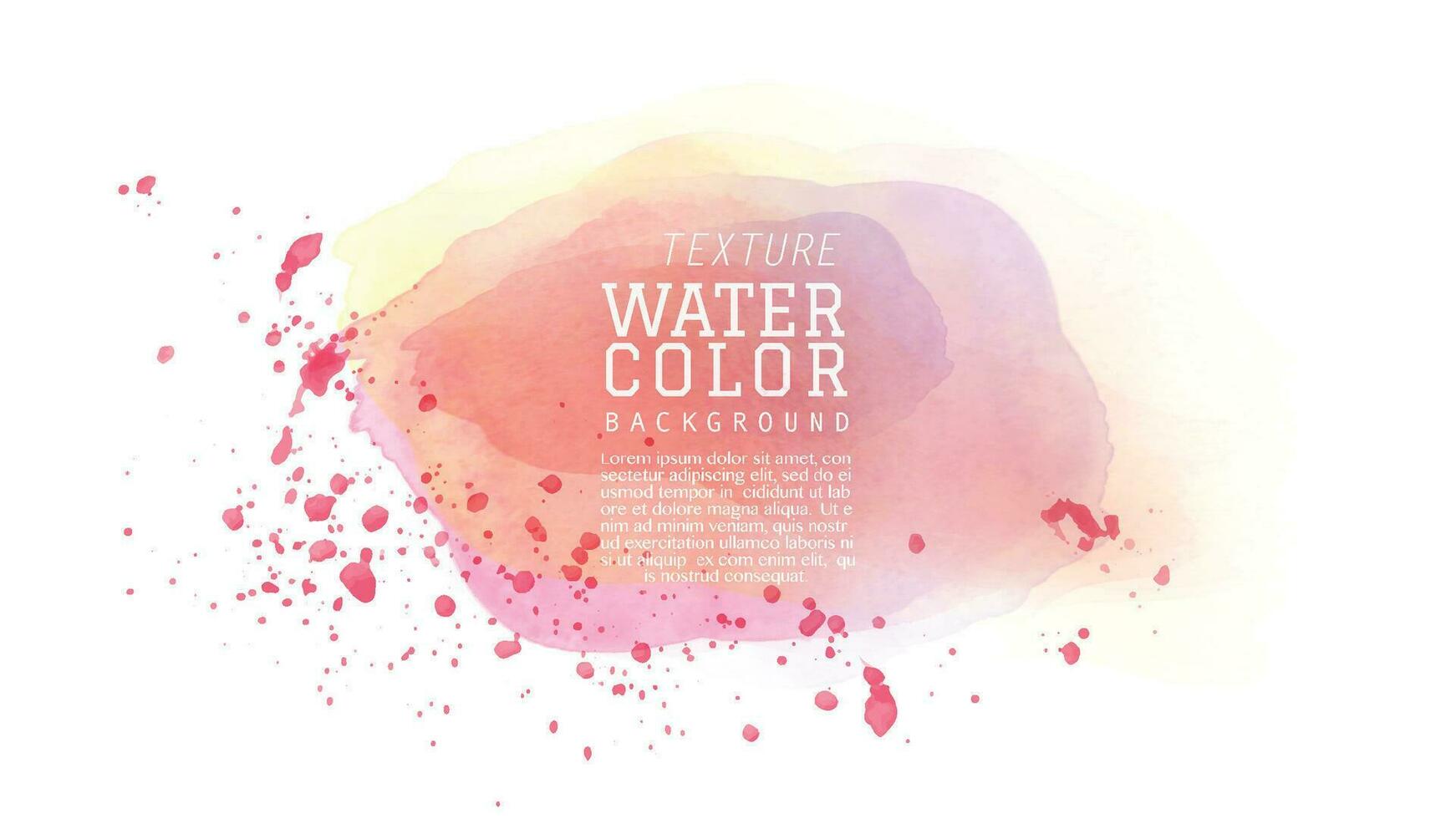 Light red tone watercolor with dot background vector