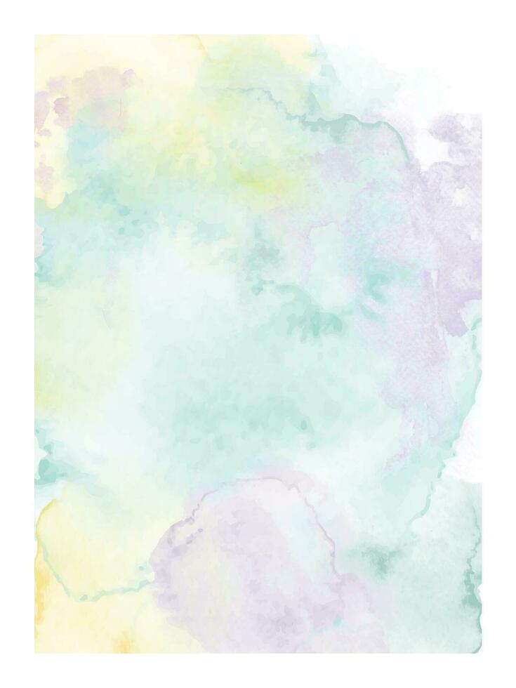 Abstract modern design with stain hand-painted watercolor background vector