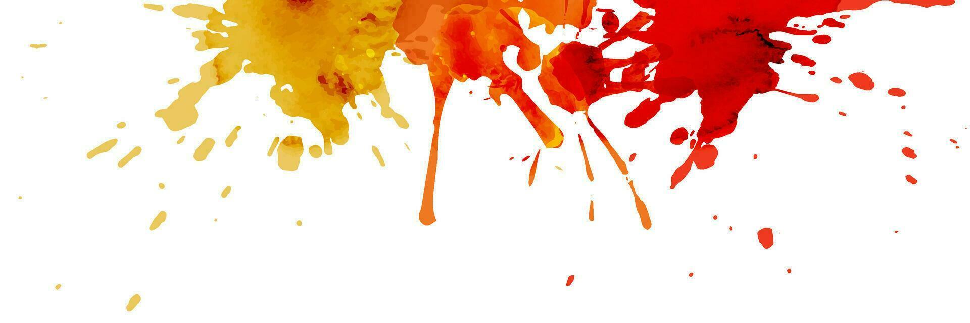 Abstract banner Multicolored splash watercolor blot vector