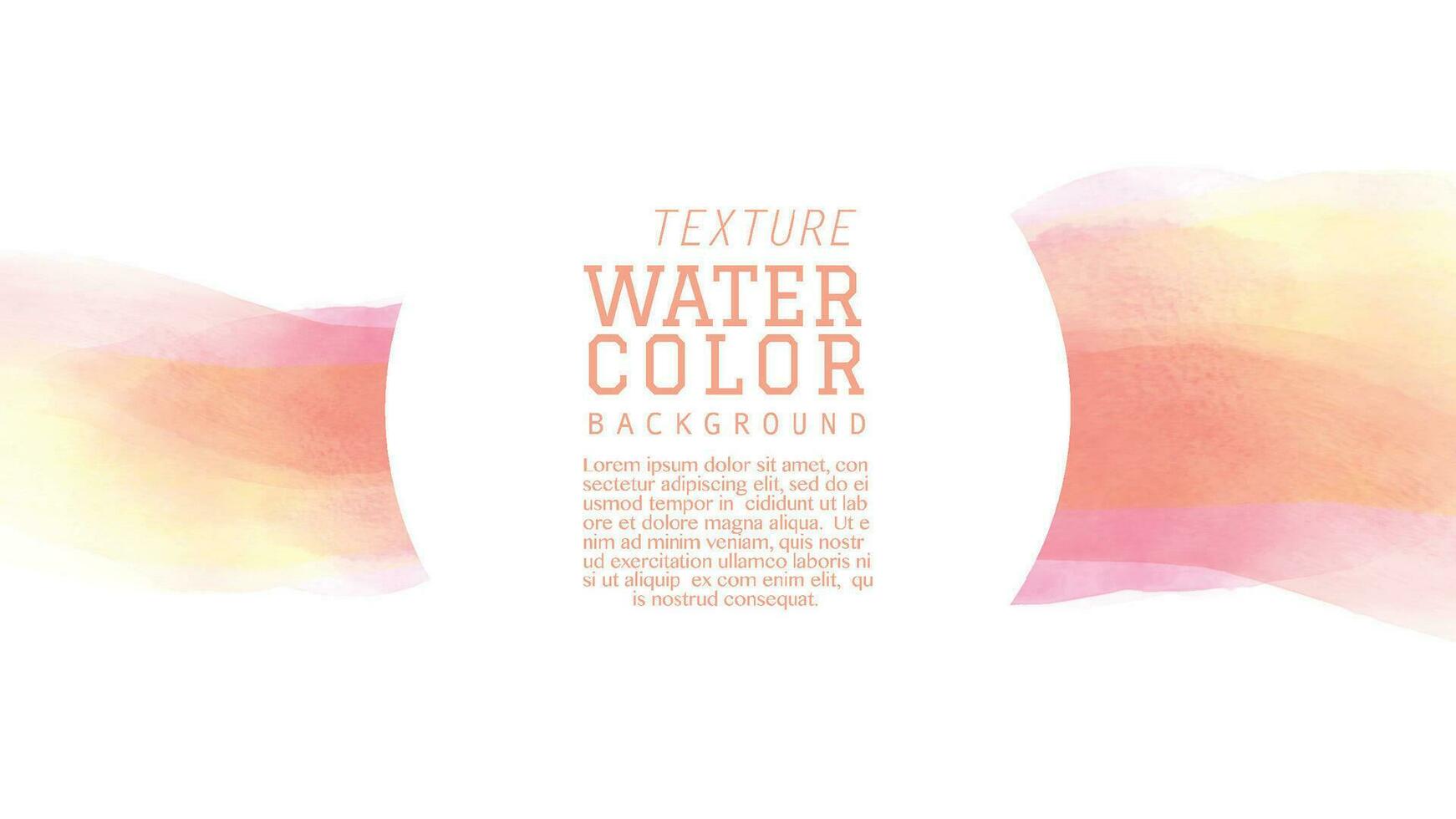 Light red tone watercolor brush background vector