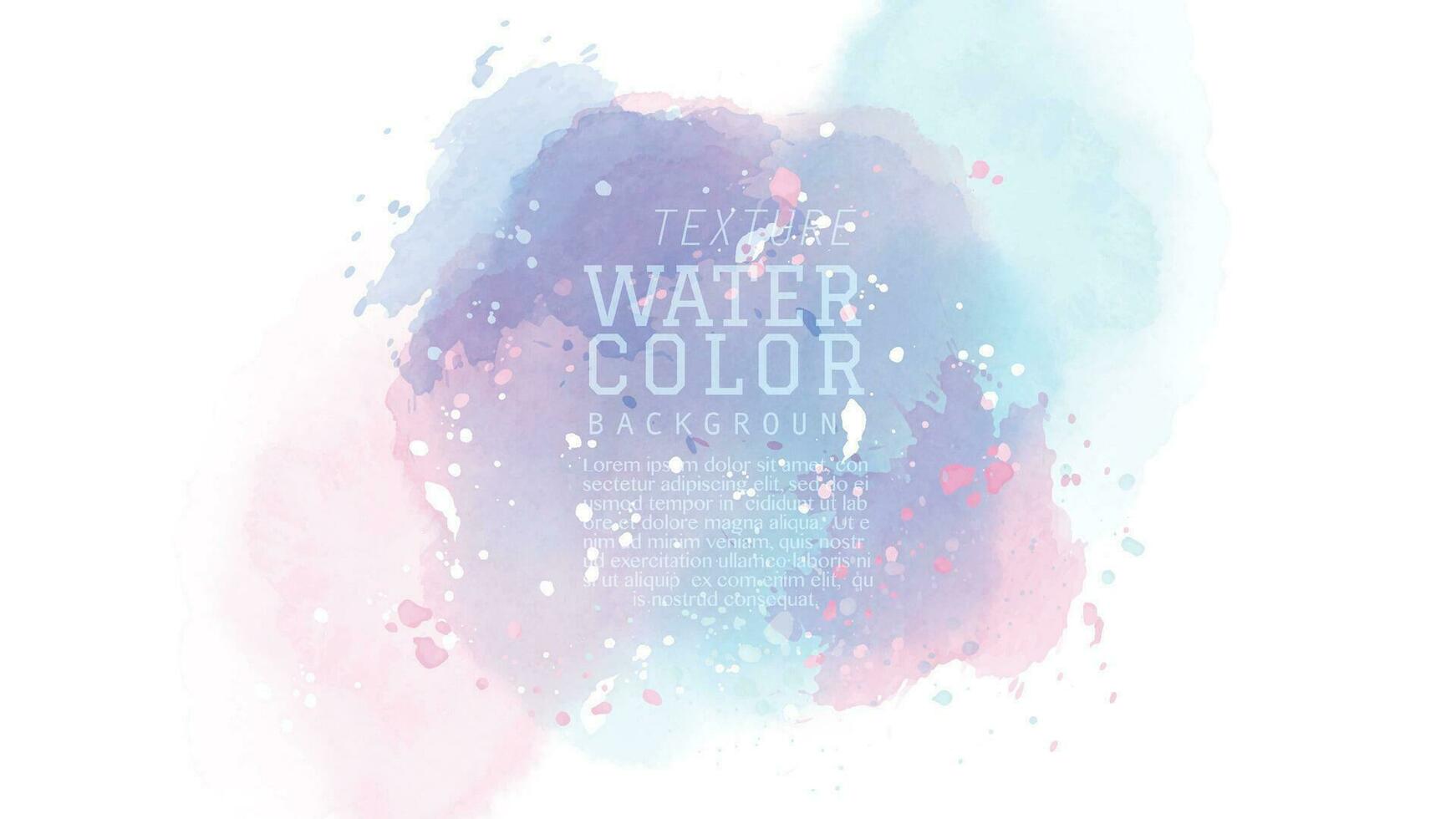 Pastel snow abstract watercolor background vector