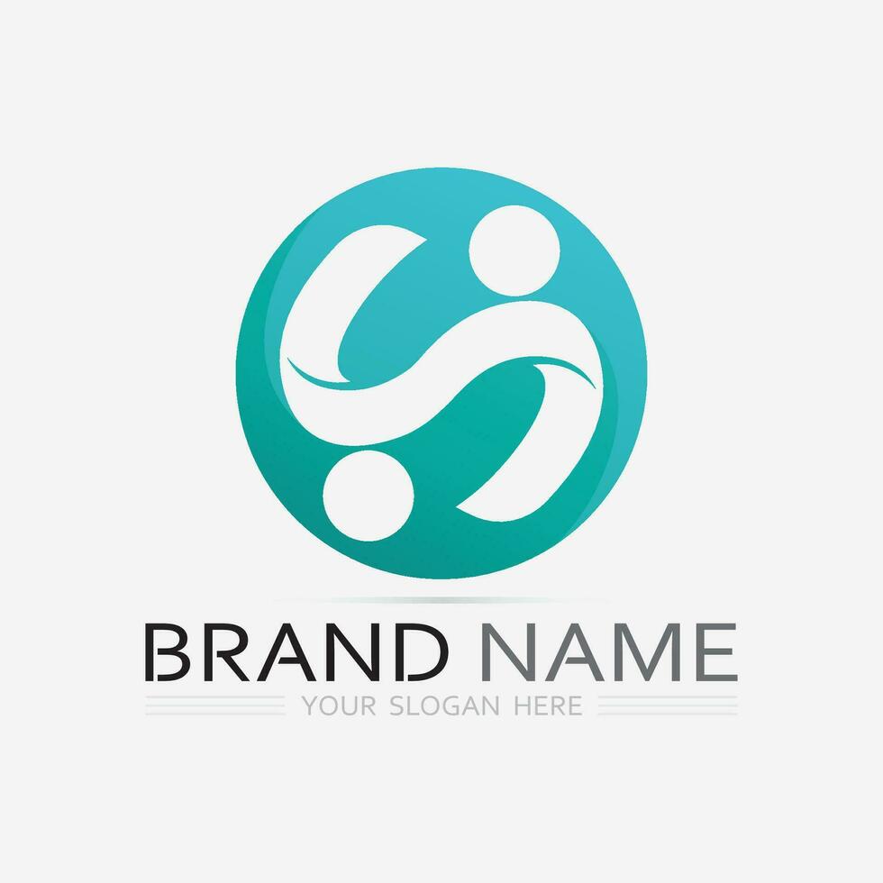 Health People Logo Vector illustration Design Template