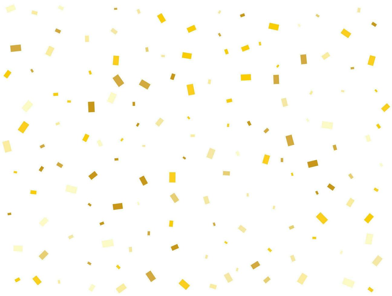 Light Golden Rectangles. Confetti celebration, Falling Golden Abstract Decoration for Party. Vector illustration