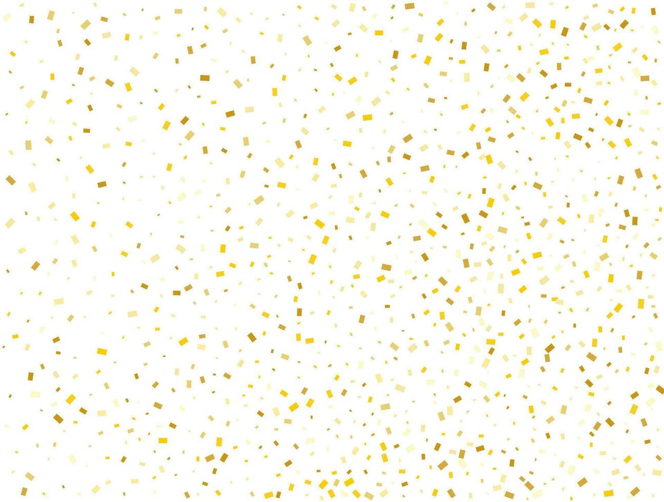 Birthday Golden Rectangles Confetti Background. Vector illustration