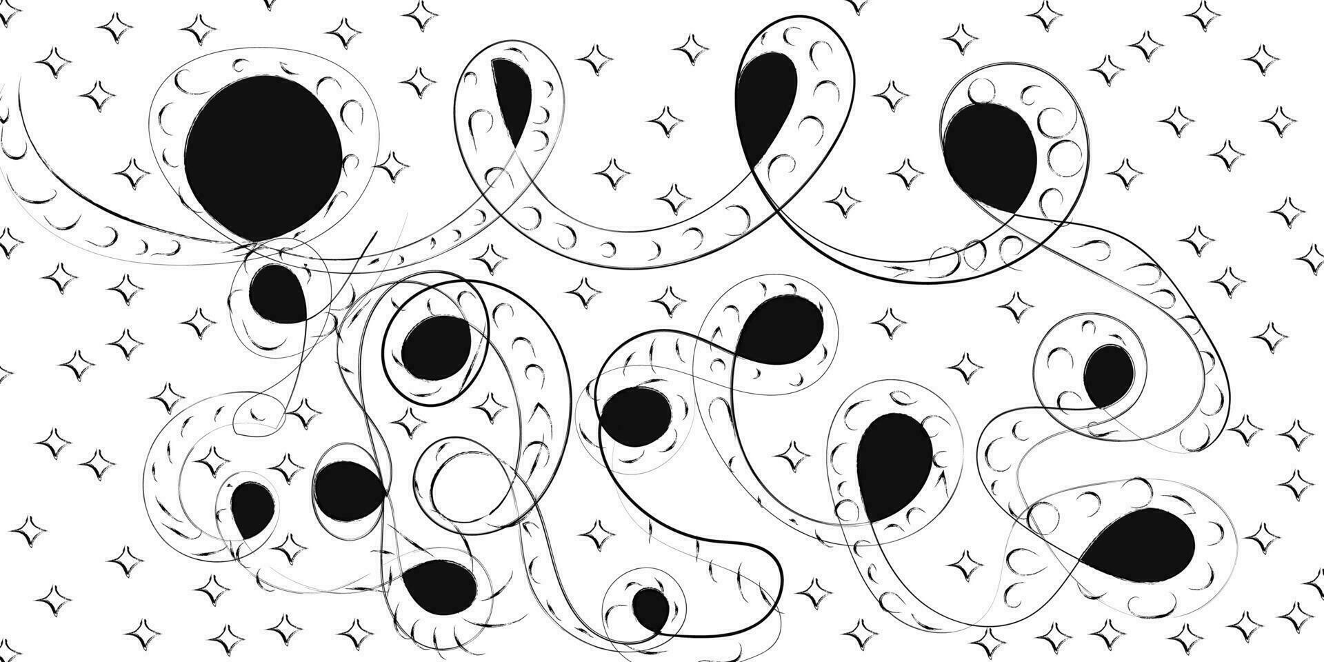 Fun abstract line doodle seamless pattern. Simple childish scribble backdrop. Creative minimalist style art background for children or trendy design with basic shapes. vector
