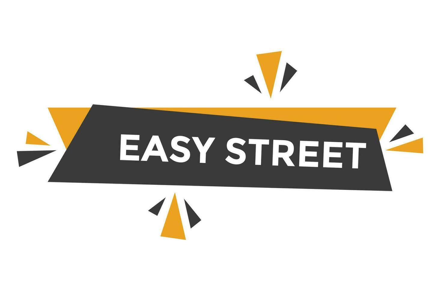 Easy street button web banner templates. Vector Illustration