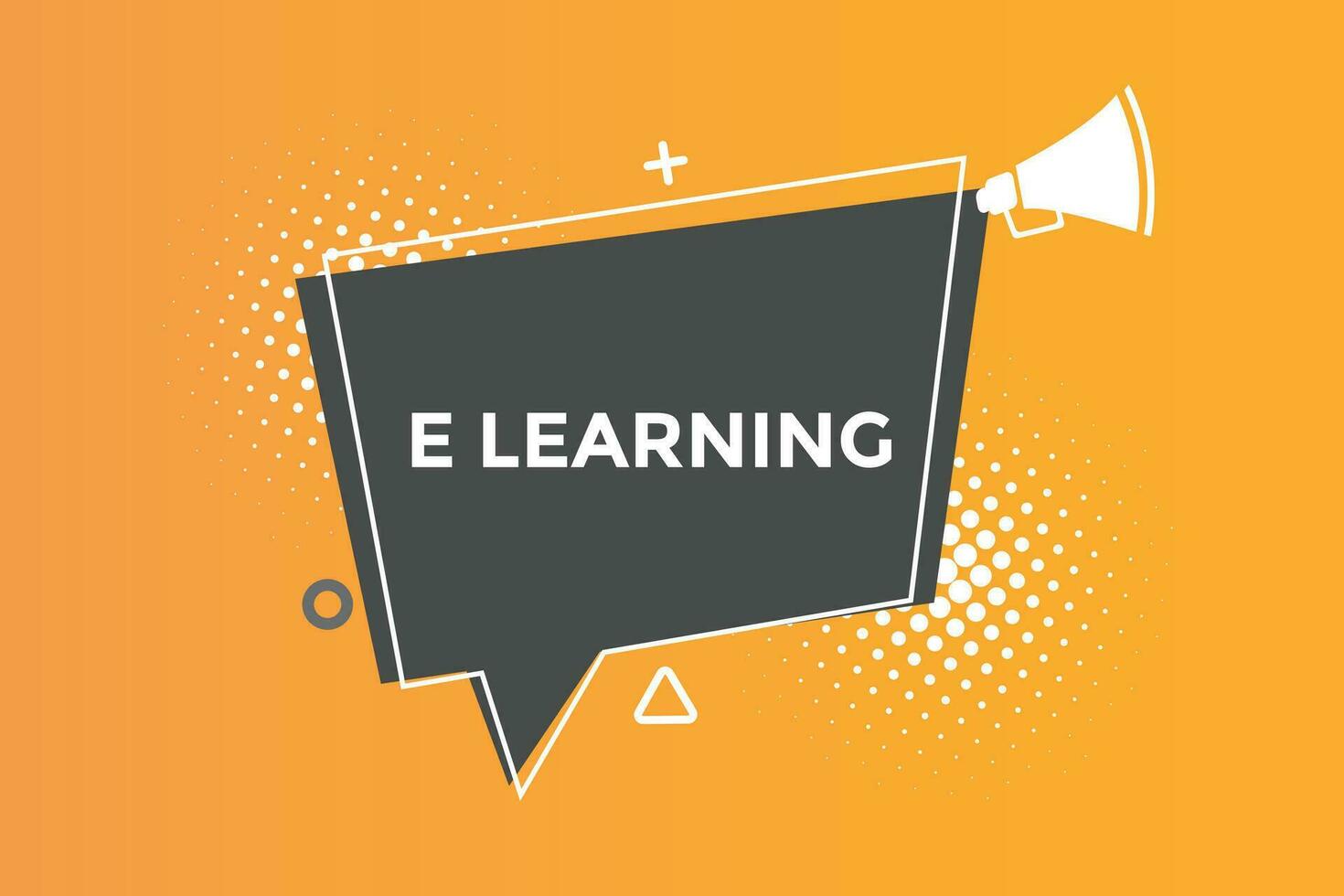 E learning button web banner templates. Vector Illustration