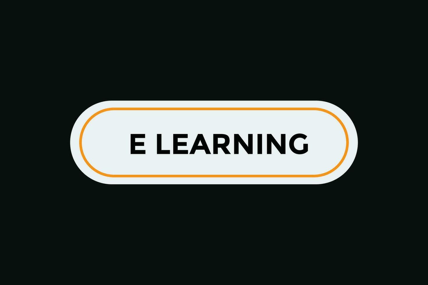 E learning button web banner templates. Vector Illustration