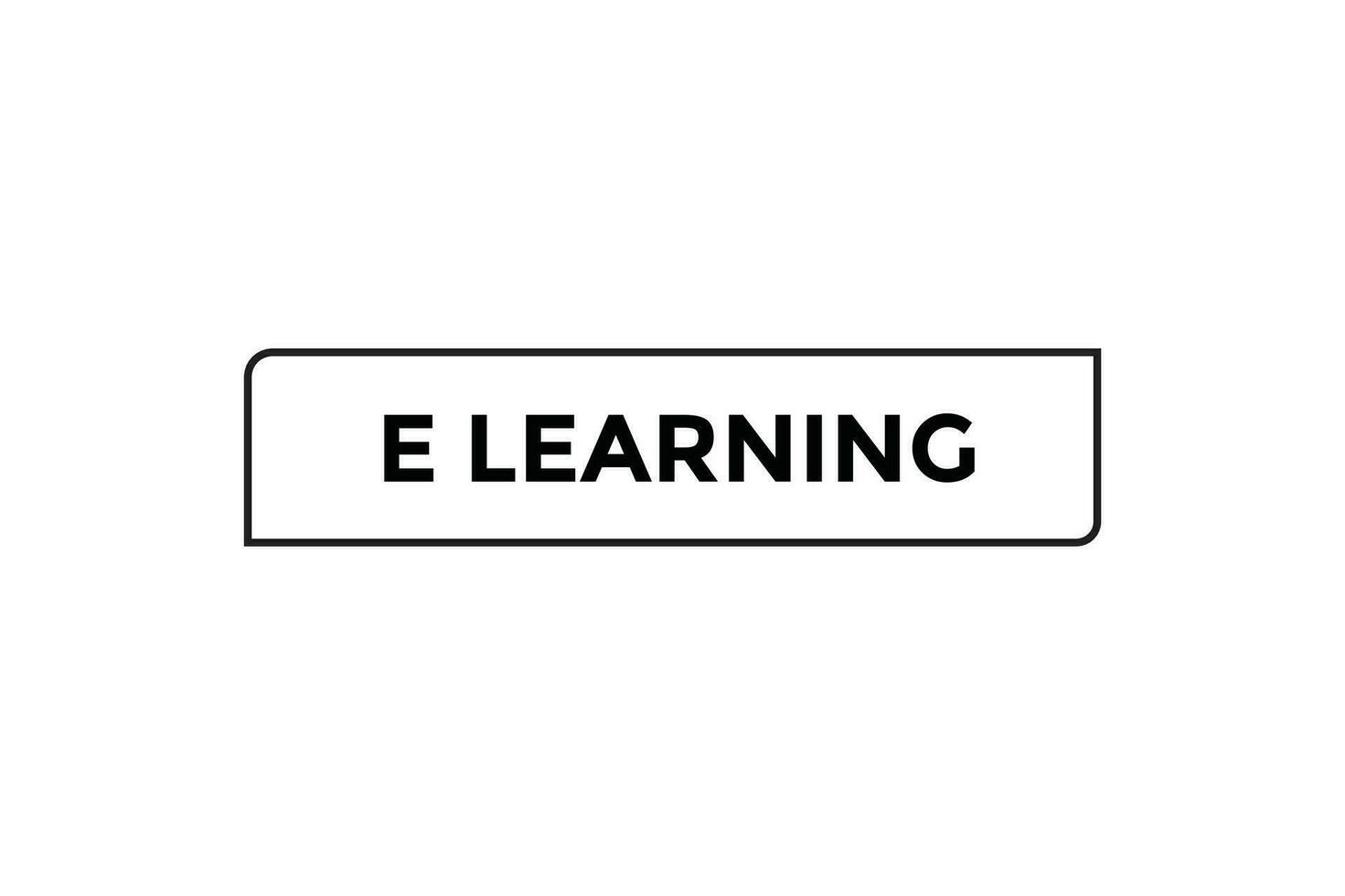E learning button web banner templates. Vector Illustration