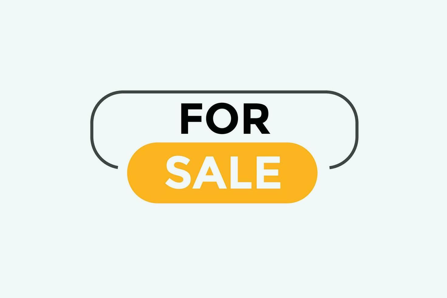 For sale button web banner templates. Vector Illustration