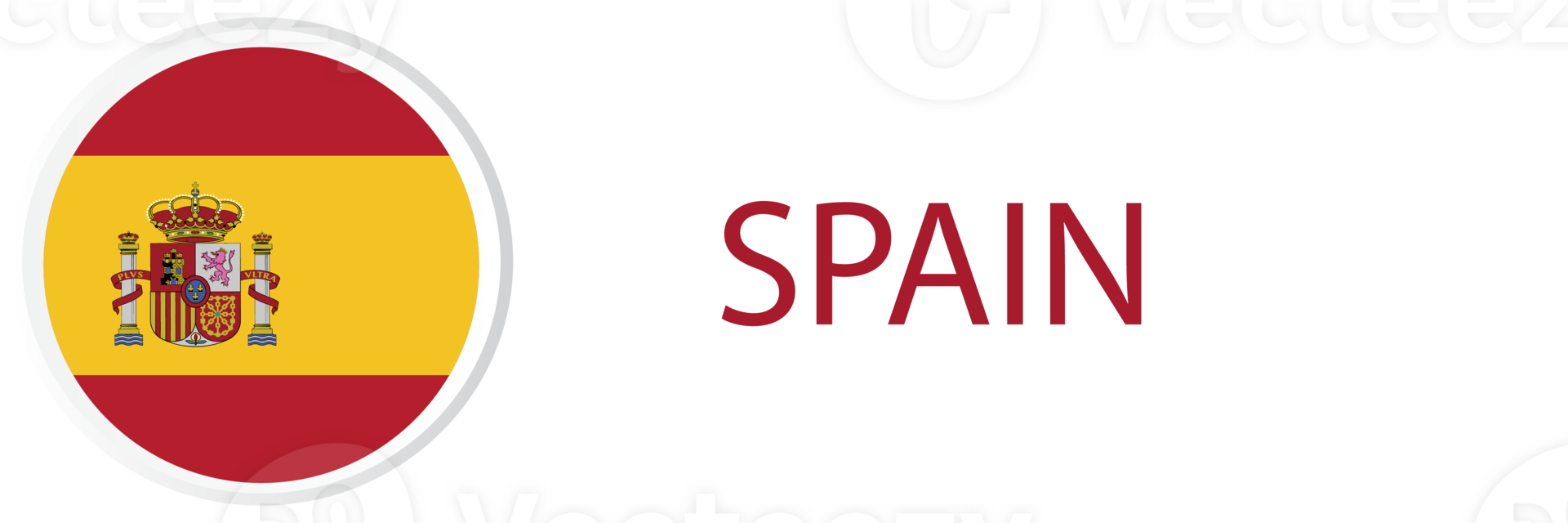 Spain flag in web button, button icon. png