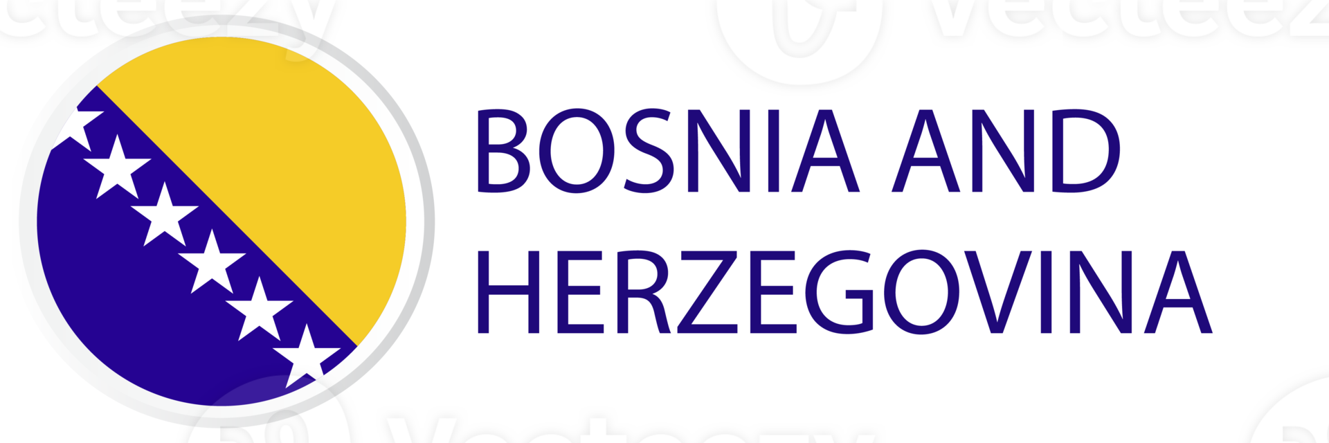 Bosnia and Herzegovina flag in web button, button icon. png