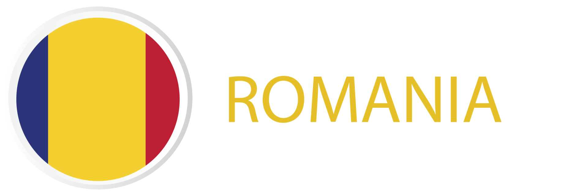 Romania flag in web button, button icon. 27375953 PNG