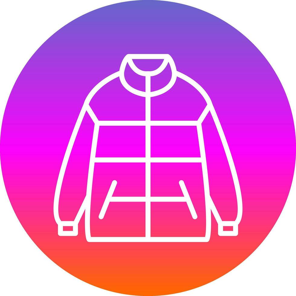 Winter jacket Vector Icon Design