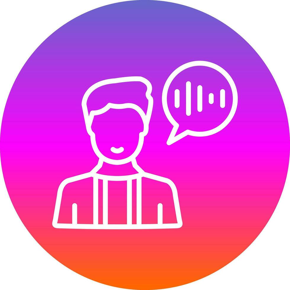 Voice Command Vector Icon Design