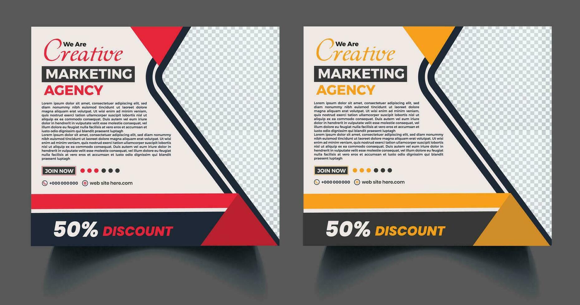 Digital business marketing square social media banner post template Free Vector